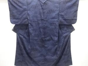 片輪車模様織り出し手織り紬着物